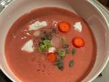 Gaspacho à la tomate & aux fraises