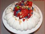 Pavlova aux fruits rouges