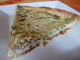 Quiche rapide brousse, courgette et basilic