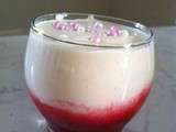 Mousse fromage blanc coulis de framboise(sans thermomix)