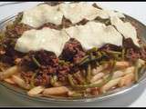 Bolognaise de haricots verts et frites