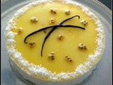 Entremet mangue passion et vanille