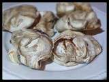 Meringues marbrées au chocolat