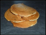 Pancakes au beurre de cacahuète et pépites de chocolat