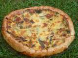 Quiche lardons poireaux et cancoilotte