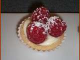 Tartelettes choco blanc/ framboises