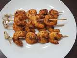 Brochettes de crevettes satay