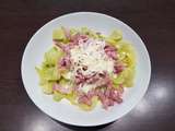 Tagliatelles de courgettes à la carbonara