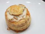 Vol au vent poulet rôti champignons