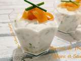 Verrine de Fromage Blanc et de Saumon