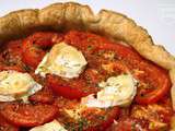 Tarte simplissime aux tomates et fromage de chèvre