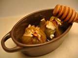 Cocotte de figues rôties, chèvre et miel