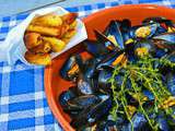 Moules marinières et frites maison