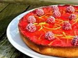 Tarte citron-framboises