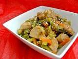 Wok de poulet teriyaki