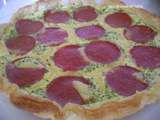 Quiche dés de dinde et salami