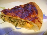 Tourte thon champignon poireaux et fromage