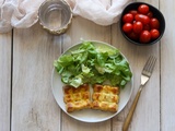 Clafoutis courgettes, tomates cerises et chèvre frais