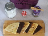 Crêpes à la vanille et au chocolat