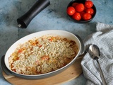 Crumble aux tomates et chèvre frais