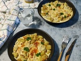 Poulet à la moutarde à l'ail des ours champignons et pommes de terre