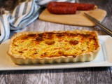 Quiche au chorizo et poivrons