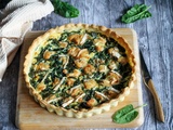 Quiche aux épinards frais et chèvre