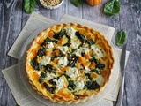 Quiches épinards butternut et chèvre frais