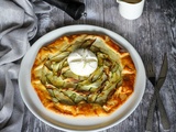 Tarte rustique aux courgettes et burrata