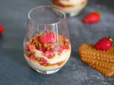 Tiramisu spéculoos et fraises