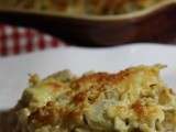 Gratin de crozets aux endives, poulet et soupçon de Maroilles