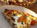 Quiche au thon et ces oeufs au plat