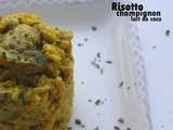 Risotto champignons et lait de coco