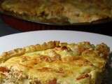 Tarte coeurs d’artichaut, saumon frais & tomates