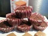 Muffins au chocolat et caramel au sirop d'érable