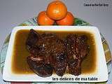 Canard au the earl grey jus d'orange