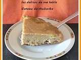 Gateau de rhubarbe