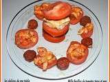 Mille feuilles de tomates terre et mer