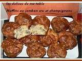 Muffins au jambon cru et aux champignons