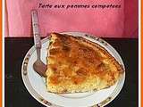 Tarte aux pommes compotees