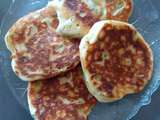 Galettes au fromage et petits légumes