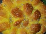 Pain brioche tunisien au curcuma