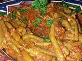 Tajine haricots verts au boeuf