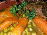 Tajine petits pois- carottes