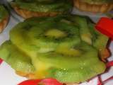 Tartelettes orange curd et kiwis