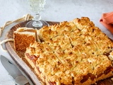 Carrés crumble aux pommes