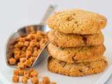 Cookies aux éclats de caramel et d’amandes