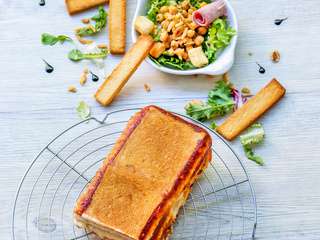 Croque-cake au jambon