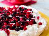 Pavlova aux fruits rouges