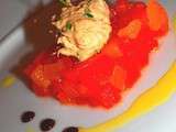 Tartare de tomates & rillette de thon